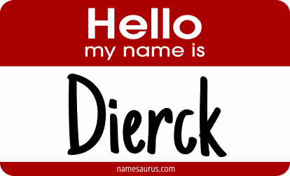 Hello my name is Dierck png download