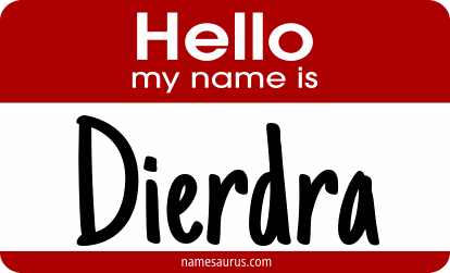 Hello my name is Dierdra png download