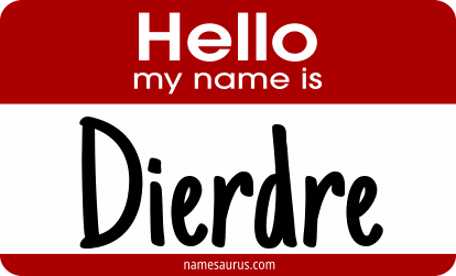 Hello my name is Dierdre png download