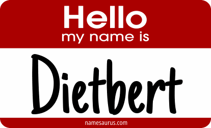 Hello my name is Dietbert png download