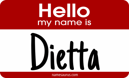 Hello my name is Dietta png download