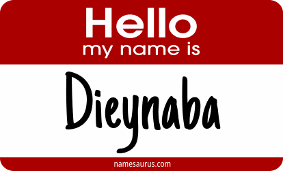 Hello my name is Dieynaba png download