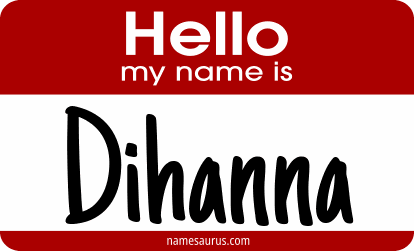 Hello my name is Dihanna png download