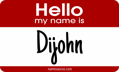 Hello my name is Dijohn png download