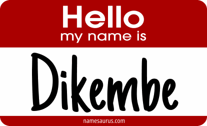 Hello my name is Dikembe png download