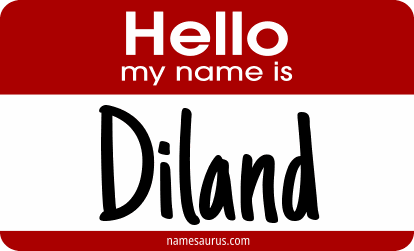 Hello my name is Diland png download