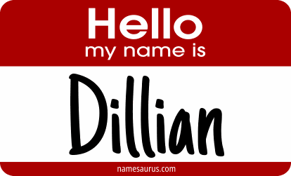 Hello my name is Dillian png download