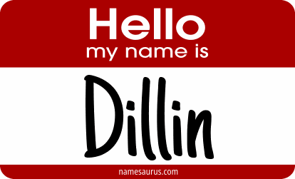 Hello my name is Dillin png download