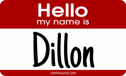 Hello my name is Dillon png download