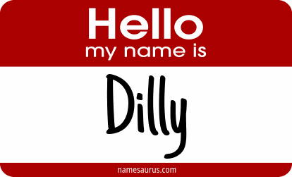 Hello my name is Dilly png download