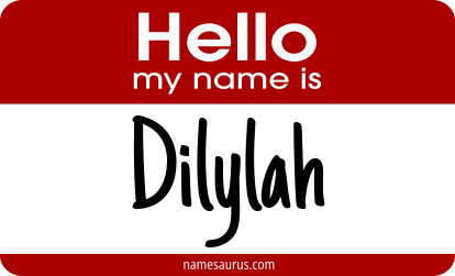 Hello my name is Dilylah png download