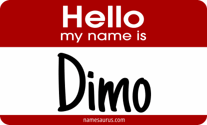 Hello my name is Dimo png download