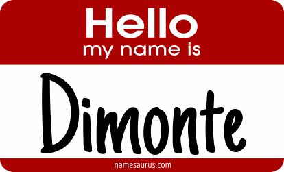 Hello my name is Dimonte png download