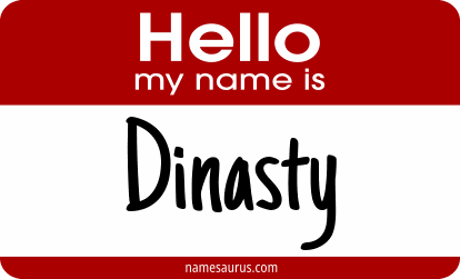 Hello my name is Dinasty png download