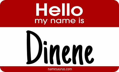 Hello my name is Dinene png download