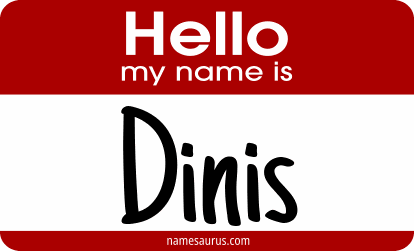 Hello my name is Dinis png download