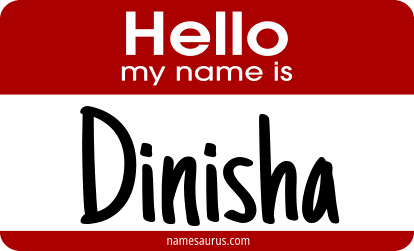 Hello my name is Dinisha png download