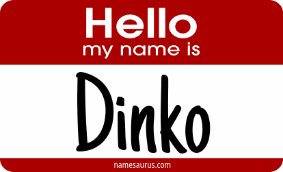Hello my name is Dinko png download
