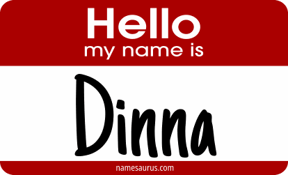 Hello my name is Dinna png download