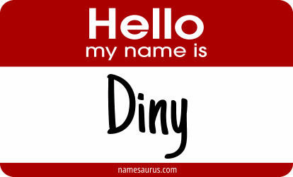 Hello my name is Diny png download