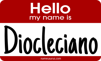 Hello my name is Diocleciano png download