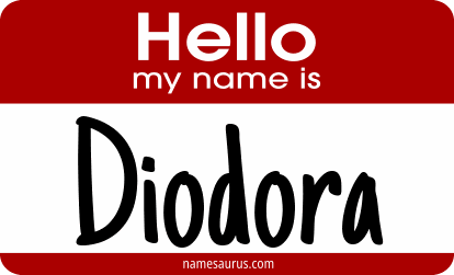 Hello my name is Diodora png download
