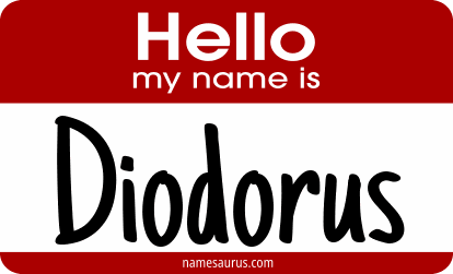 Hello my name is Diodorus png download