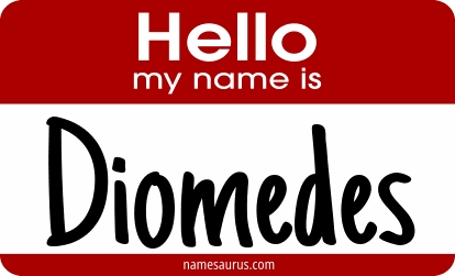Hello my name is Diomedes png download