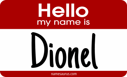 Hello my name is Dionel png download