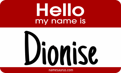 Hello my name is Dionise png download