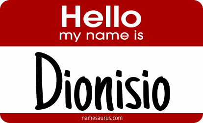 Hello my name is Dionisio png download