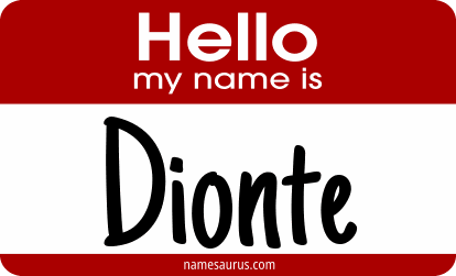 Hello my name is Dionte png download