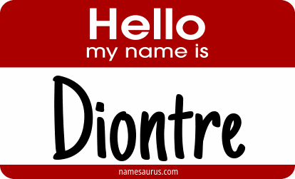 Hello my name is Diontre png download