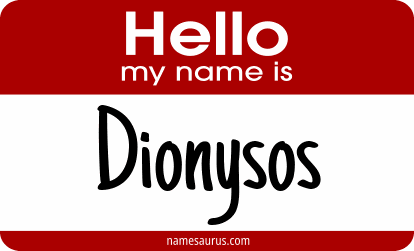 Hello my name is Dionysos png download