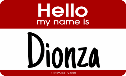 Hello my name is Dionza png download