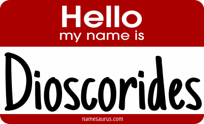 Hello my name is Dioscorides png download