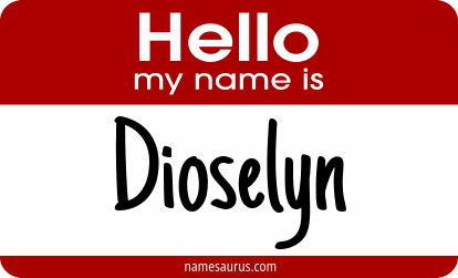 Hello my name is Dioselyn png download