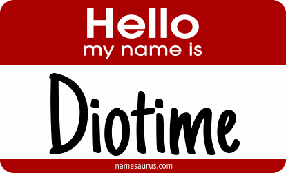 Hello my name is Diotime png download
