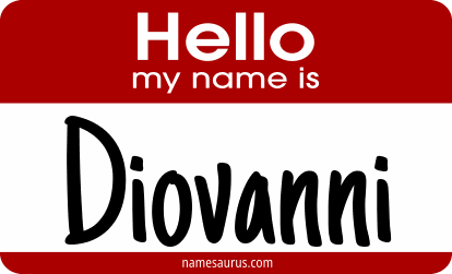 Hello my name is Diovanni png download