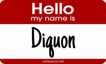 Hello my name is Diquon png download
