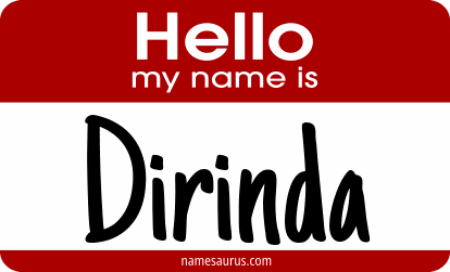 Hello my name is Dirinda png download