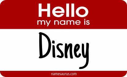 Hello my name is Disney png download