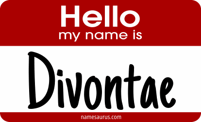 Hello my name is Divontae png download
