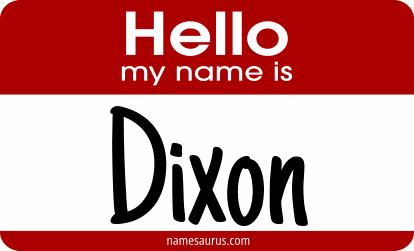 Hello my name is Dixon png download