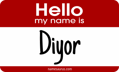 Hello my name is Diyor png download