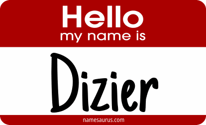 Hello my name is Dizier png download