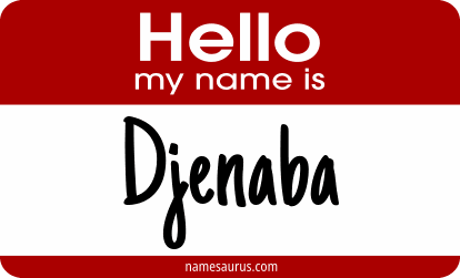Hello my name is Djenaba png download