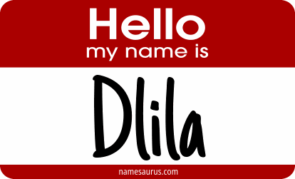 Hello my name is Dlila png download