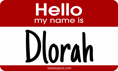 Hello my name is Dlorah png download