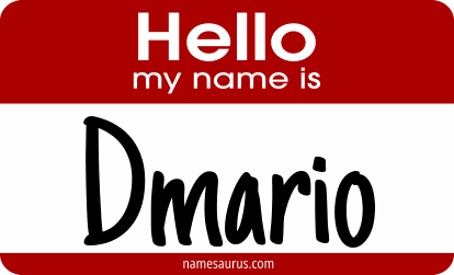 Hello my name is Dmario png download